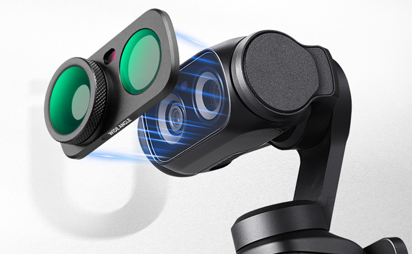 Magnetické nasazení širokoúhlého objektivu na Insta360 Luna Ultra